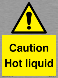 Caution Hot liquid